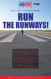 AirFest 2016 Run the Runways Poster