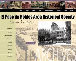 Paso Robles Historical Society Website