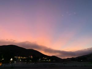 Sunset over Madonna Inn in San Luis Obispo