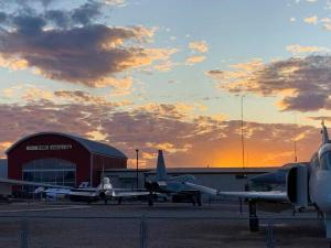 Sunset over Estrella Warbirds Museum